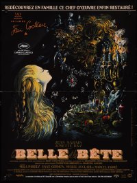 1c0533 LA BELLE ET LA BETE French 16x21 R2013 Jean Cocteau's classic fairy tale, cool Malcles art!