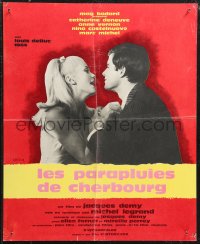 1c0558 UMBRELLAS OF CHERBOURG French 17x21 1964 Les Parapluies de Cherbourg, Catherine Deneuve!