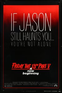 1c1133 FRIDAY THE 13th PART V 1sh 1985 A New Beginning, if Jason still haunts you you're not alone!