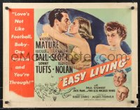 1c0931 EASY LIVING style B 1/2sh 1949 Lucille Ball, Victor Mature, Lizabeth Scott