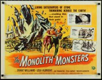 1c0946 MONOLITH MONSTERS 1/2sh 1957 most classic Reynold Brown sci-fi art of living skyscrapers!