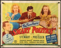 1c0960 SMART POLITICS 1/2sh 1948 Gene Krupa playing drums, Teen Agers Freddie Stewart & Preisser!