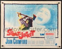 1c0962 STRAIT-JACKET 1/2sh 1964 art of crazy ax murderer Joan Crawford, directed by William Castle!