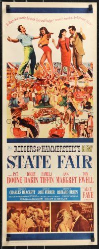 1c0994 STATE FAIR insert 1962 Pat Boone, Bobby Darin, Pamela Tiffin, Rodgers & Hammerstein musical!