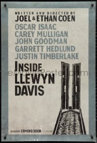 1c1206 INSIDE LLEWYN DAVIS teaser DS 1sh 2013 Coen brothers, Oscar Isaac, cool art of doors!