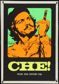 1c0319 CHE Italian 1sh 1969 completely different day-glo art of Omar Sharif as Guevara by Nistri!