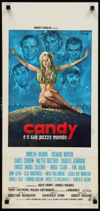 1c0340 CANDY Italian locandina 1970 Marlon Brando, Ringo Starr, Walter Matthau, Ciriello art!