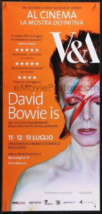 1c0346 DAVID BOWIE IS HAPPENING NOW advance Italian locandina 2014 July, image as Ziggy Stardust!