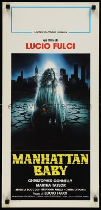 1c0350 EYE OF THE EVIL DEAD Italian locandina 1982 Fulci's Manhattan Baby, ghoul by E. Sciotti!