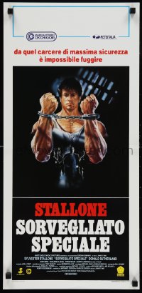1c0364 LOCK UP Italian locandina 1989 great different Renato Casaro art of Sylvester Stallone!