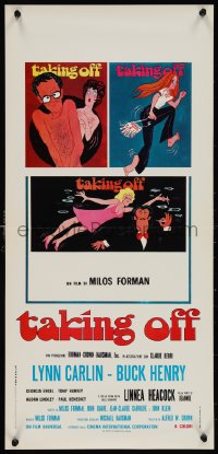 1c0382 TAKING OFF Italian locandina 1971 Milos Forman's first American movie, different Bacha art!