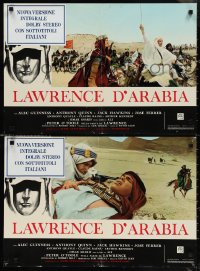 1c0396 LAWRENCE OF ARABIA set of 6 Italian 18x26 pbustas R1970s David Lean classic, winner of 7 Oscars!