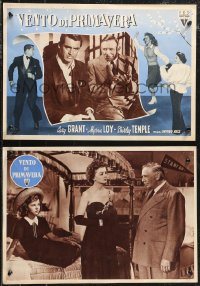 1c0413 BACHELOR & THE BOBBY-SOXER set of 6 Italian 14x19 pbustas 1948 Cary Grant, Temple & Loy!