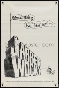 1c1217 JABBERWOCKY 1sh 1977 Terry Gilliam, Monty Python, makes King Kong look like an ape!