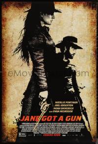 1c1222 JANE GOT A GUN advance DS 1sh 2016 gorgeous Natalie Portman in the title role, Joel Edgerton!