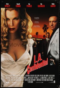 1c0083 L.A. CONFIDENTIAL 27x40 video poster 1997 Basinger, alternate image w/Spacey in white jacket!