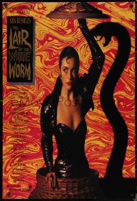 1c1249 LAIR OF THE WHITE WORM 1sh 1988 Ken Russell, image of sexy Amanda Donohoe with snake shadow!