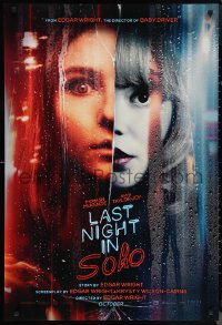 1c1250 LAST NIGHT IN SOHO teaser DS 1sh 2021 split image of Thomasin McKenzie, Anya Taylor-Joy!