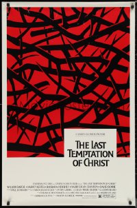1c1252 LAST TEMPTATION OF CHRIST DS 1sh 1988 Martin Scorsese, Willem Dafoe as Jesus, Caroff art!