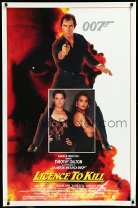 1c1260 LICENCE TO KILL 1sh 1989 Timothy Dalton as James Bond, sexy Carey Lowell & Talisa Soto!