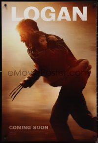 1c1272 LOGAN style B int'l teaser DS 1sh 2017 Jackman in the title role as Wolverine, Dafne Keen!
