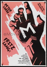 1c1279 M 27x39 1sh R2012 Fritz Lang classic, Peter Lorre, completely different artwork of hand!