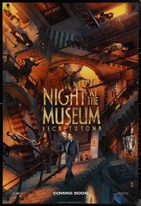 1c1316 NIGHT AT THE MUSEUM: SECRET OF THE TOMB int'l teaser DS 1sh 2014 cool Escher parody!