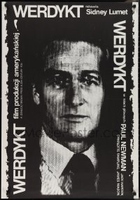 1c0760 VERDICT Polish 26x38 1985 lawyer Paul Newman, written by David Mamet, cool Erol art!