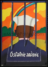 1c0701 LAST DETAIL Polish 23x32 1976 Hal Ashby, Jack Nicholson, Flisak art of sailor behind bars!