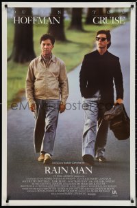 1c1351 RAIN MAN int'l French language 1sh 1988 Tom Cruise & autistic Dustin Hoffman, directed by Barry Levinson!