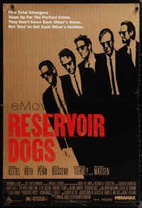 1c1363 RESERVOIR DOGS 1sh 1992 Quentin Tarantino classic, Keitel, Buscemi, Madsen & Tim Roth!