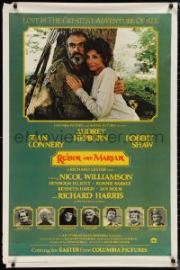 1c1371 ROBIN & MARIAN advance 1sh 1976 Robin Hood, Sean Connery and Audrey Hepburn, Shaw & top cast!