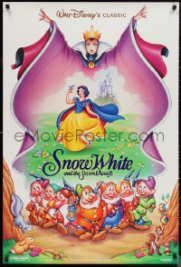 1c1404 SNOW WHITE & THE SEVEN DWARFS DS 1sh R1993 Disney animated cartoon fantasy classic!