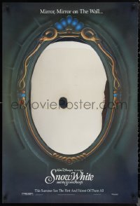 1c1405 SNOW WHITE & THE SEVEN DWARFS foil teaser 1sh R1993 Walt Disney, mirror, mirror on the wall!