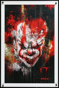 1c0207 IT IMAX 24x36 special poster 2017 art of Pennywise the clown by Eduardo Valdivieso!