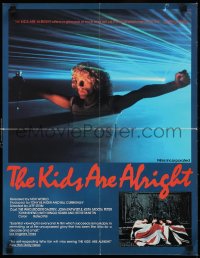 1c0208 KIDS ARE ALRIGHT 17x22 special poster R1980s Roger Daltrey, Peter Townshend, The Who, rock & roll!