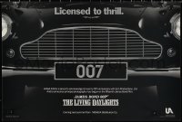 1c0213 LIVING DAYLIGHTS 12x18 special poster 1986 great image of classic Aston Martin car grill!