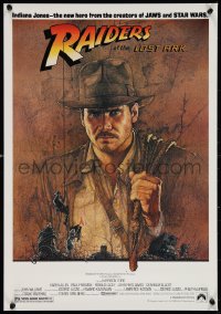 1c0226 RAIDERS OF THE LOST ARK 17x24 special poster 1981 adventurer Harrison Ford by Richard Amsel!