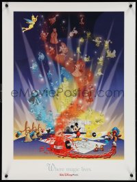 1c0240 WALT DISNEY WORLD 18x24 special poster 1990s fantastic art of Mickey Mouse and much more!