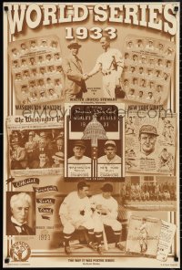 1c0242 WORLD SERIES 1933 24x36 special poster 1970s Washington Senators vs. the New York Giants!