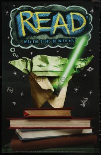 1c0243 YODA 22x34 special poster 2012 American Library Association says Read: The Books are w/ you!