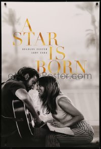 1c1418 STAR IS BORN teaser DS 1sh 2018 Bradley Cooper stars and directs, romantic image w/Lady Gaga!