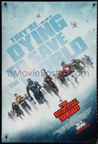 1c1437 SUICIDE SQUAD int'l advance DS 1sh 2021 James Gunn, DC Comics, dying to save the world!