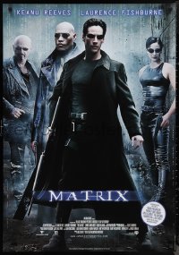 1c0251 MATRIX DS Swedish 1999 Keanu Reeves, Carrie-Anne Moss, Laurence Fishburne, Wachowskis!