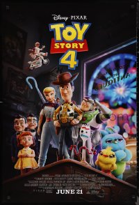1c1466 TOY STORY 4 advance DS 1sh 2019 Walt Disney, Pixar, Woody, Buzz Lightyear and cast!