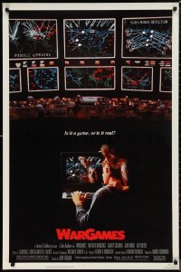 1c1480 WARGAMES 1sh 1983 Matthew Broderick plays video games to start World War III!