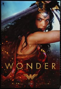 1c1491 WONDER WOMAN teaser DS 1sh 2017 sexiest Gal Gadot in title role/Diana Prince, Wonder!