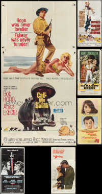 1d0813 LOT OF 8 FOLDED THREE-SHEETS 1950s-1960s great images from a variety of different movies!