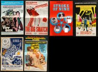 1d0565 LOT OF 6 UNCUT SEXPLOITATION PRESSBOOKS 1970s great advertising for sexy movies!