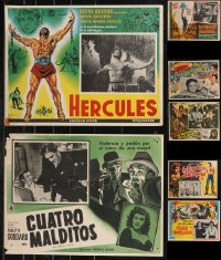 1d0159 LOT OF 11 MEXICAN LOBBY CARDS 1950s-1970s great scenes from a variety of different movies!